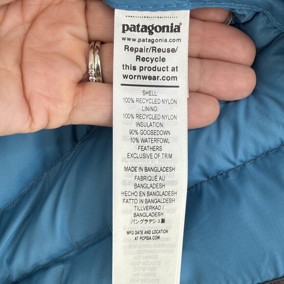 Patagonia Men's Size XXL Gray Down Sweater Insulated Puffer Jacket #84675 NWT - Picture 8 of 9